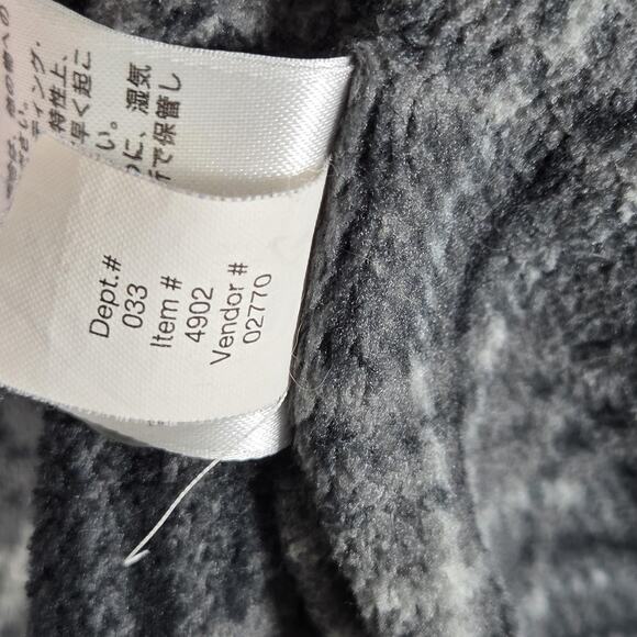 Eddie Bauer Fleece Shirt Jacket Men’s TXL Tall Gray Black Plaid Button Front - Picture 12 of 12